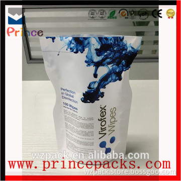 Wet tissue bag with aluminum foil/back sealing/good print